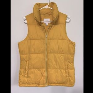 Yellow Puffer Vest